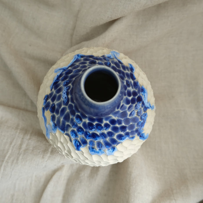 Deep blue vase